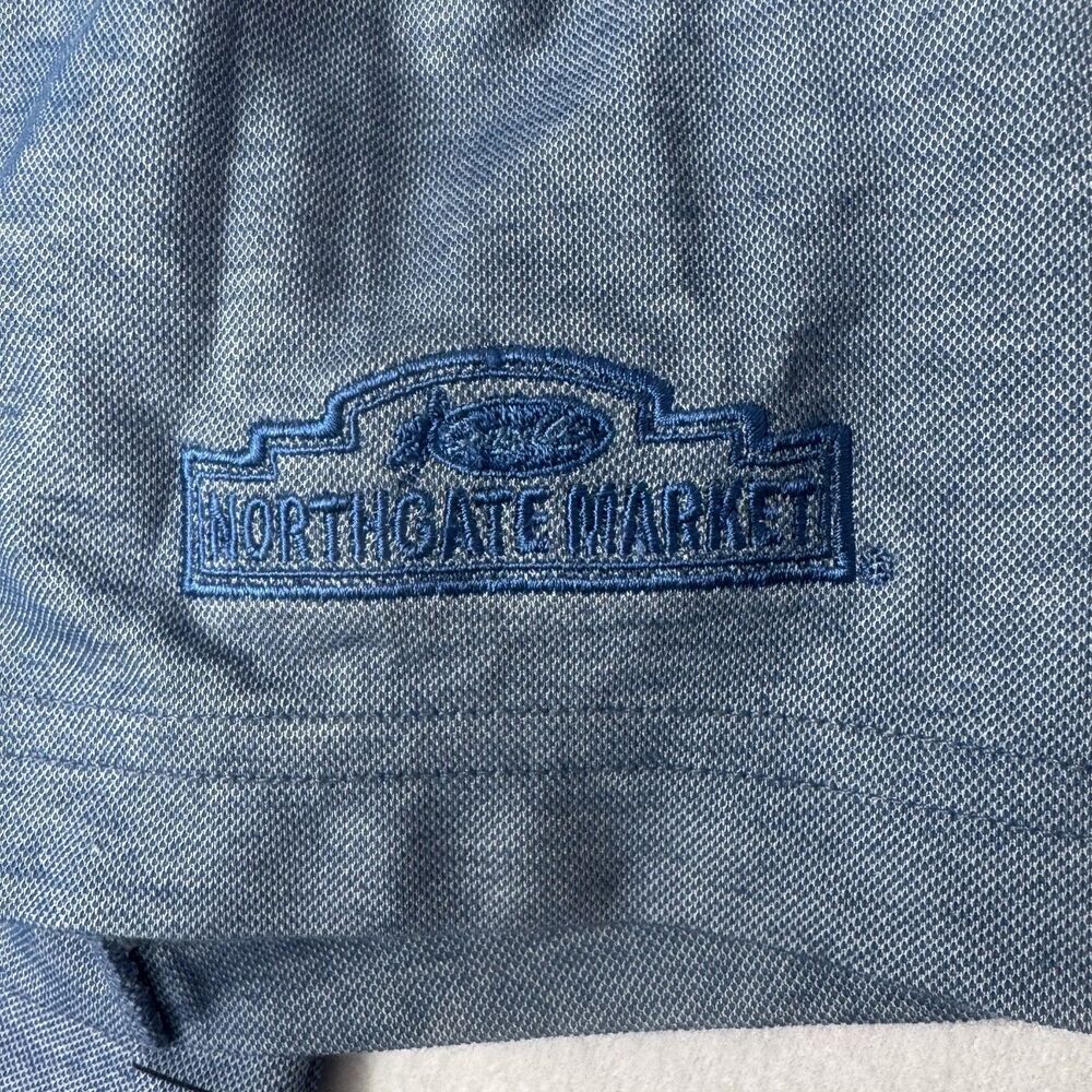 Travis Mathew Men's Polo Shirt Golf Large Short Sleeve Cotton Blend Blue - Picture 5 of 12